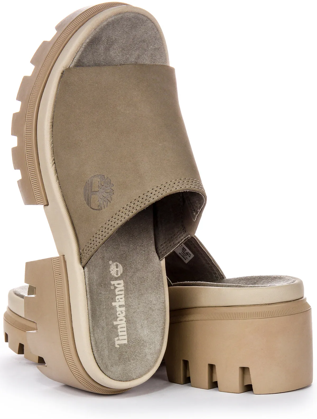 Timberland Everleigh A639M Platform Slide In Taupe
