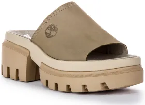 Timberland Everleigh A639M Platform Slide In Taupe