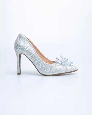 Tomaz NN391 Ladies Crystal Flower Heels