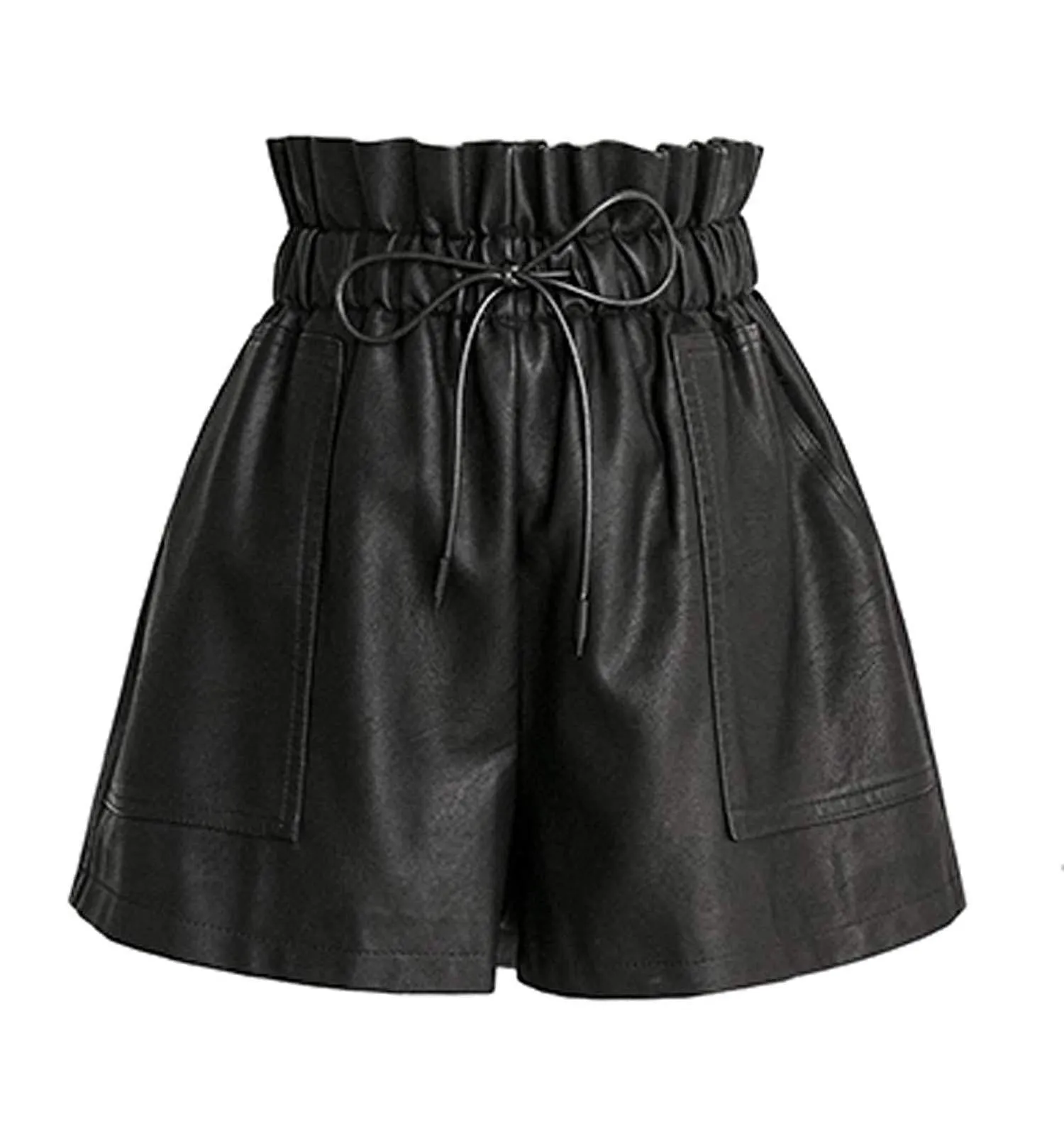Vegan Leather Shorts