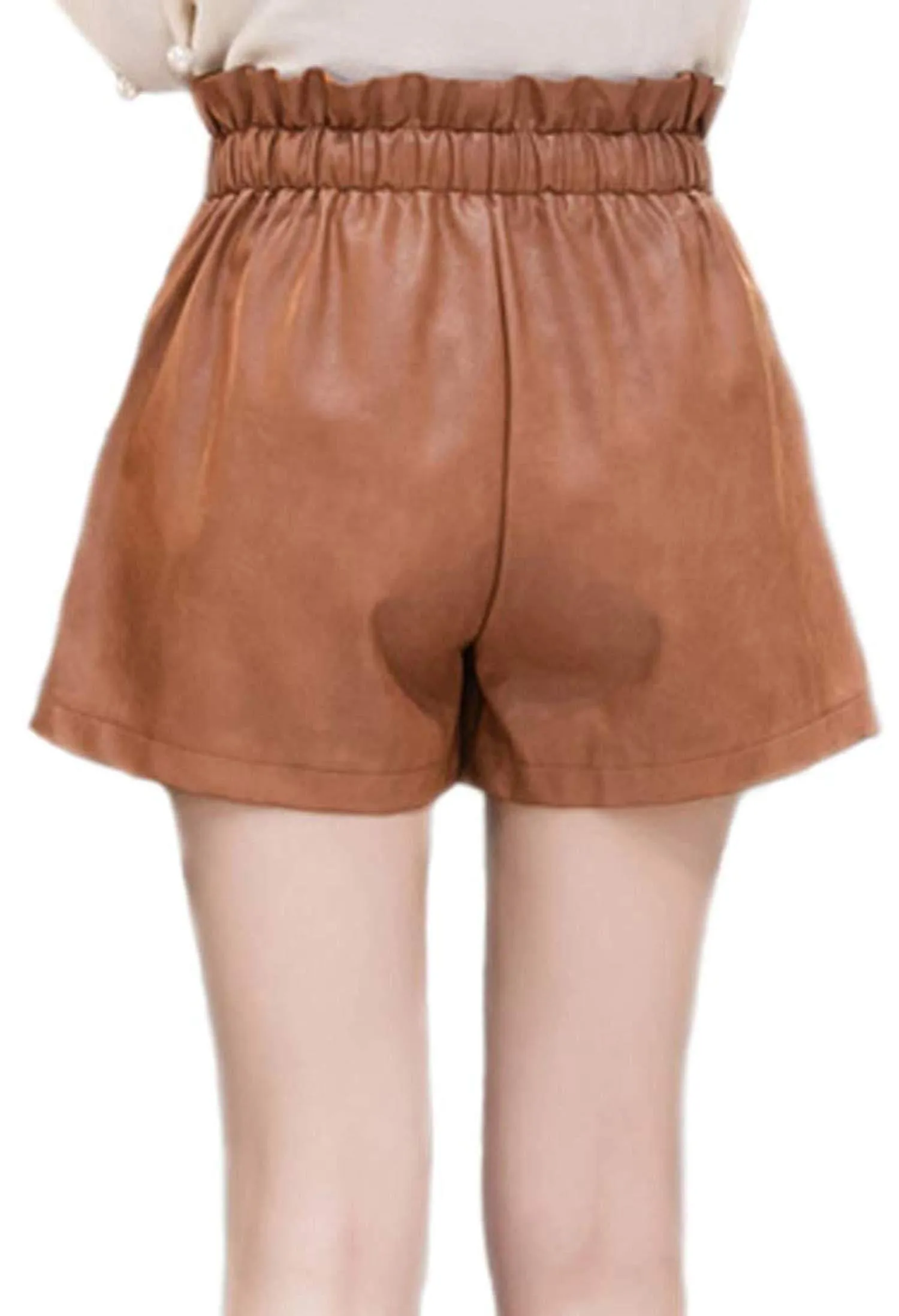 Vegan Leather Shorts