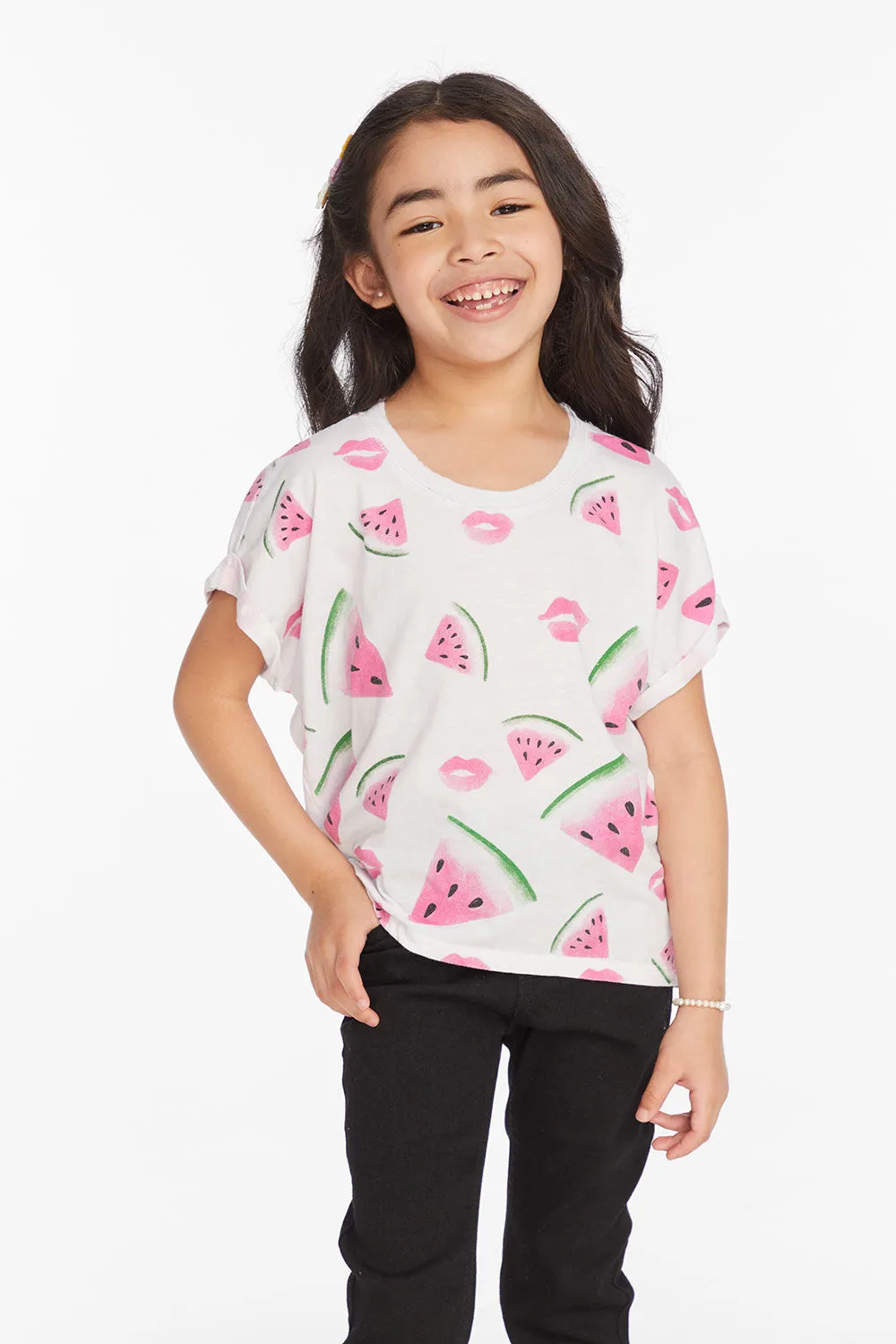 Watermelon Lips Girls Tee