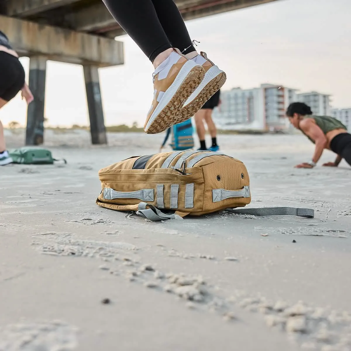 Women's Rough Runners - White   Speed Tan   Dark Tan