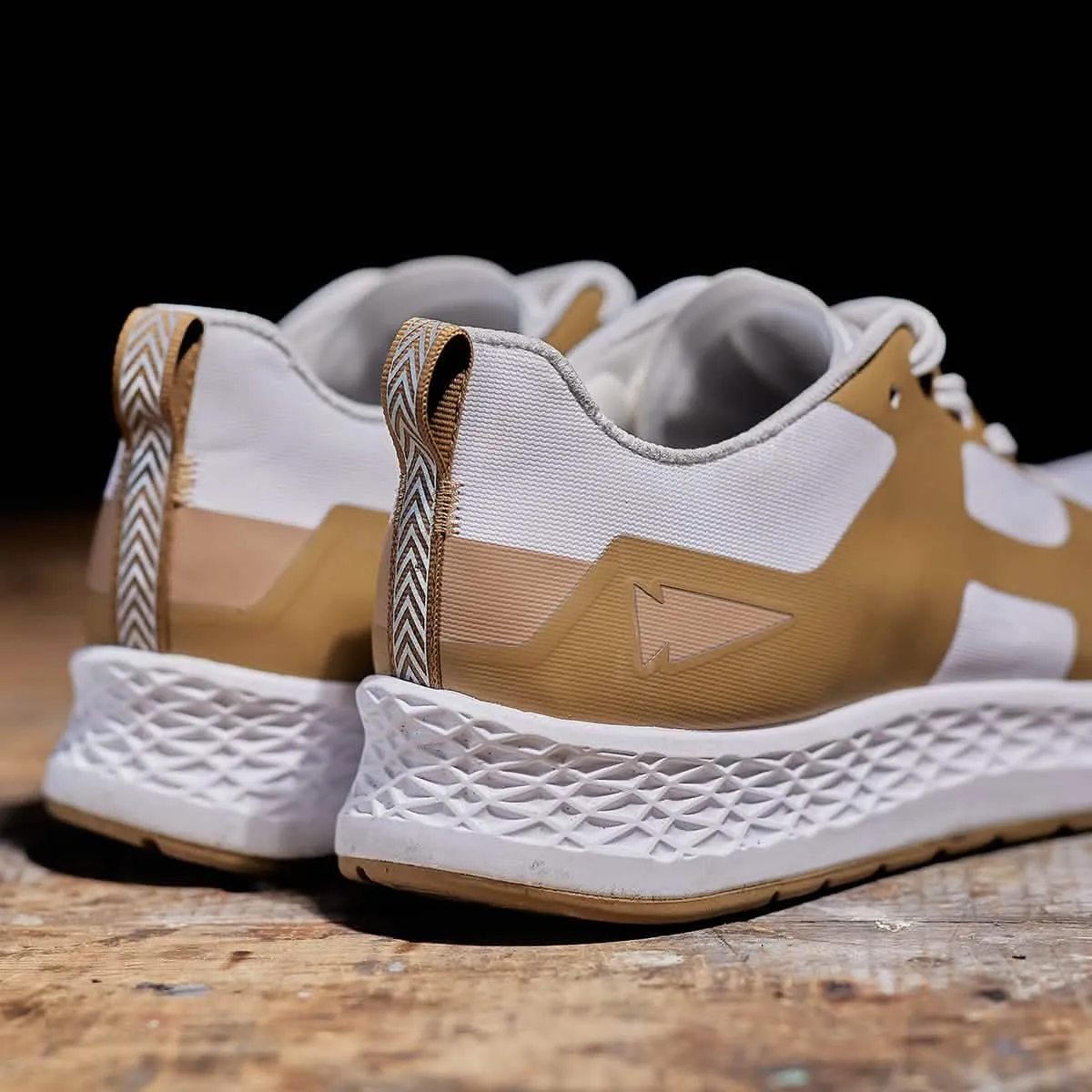 Women's Rough Runners - White   Speed Tan   Dark Tan